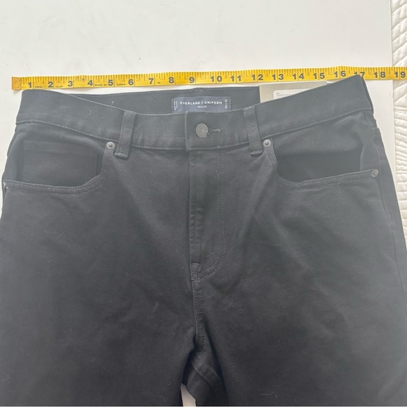 Everlane Uniform Black Slim Jeans Mens 34x32 High-Rise Stretch Tapered Fit - Picture 9 of 11